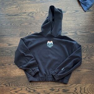 Mad Happy collab with lululemon Black Hoodie with Logo